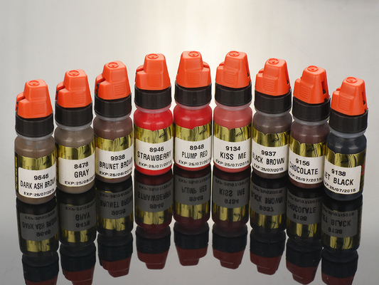 健康 8ml の 38 色の自然な化粧品のマイクロ永久的な構造の顔料