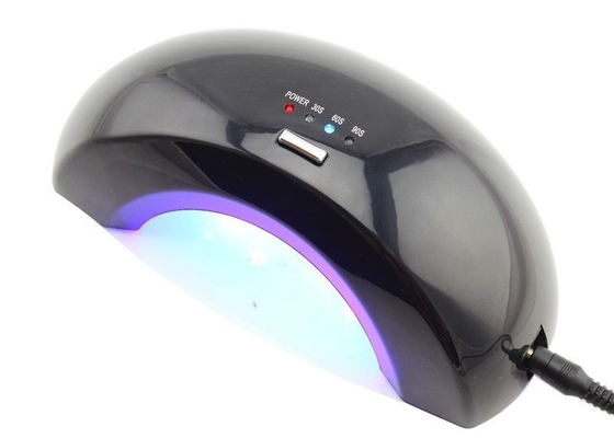 ABS プラスチックおよびステンレス鋼の敷板が付いている黒い紫外線 LED の釘ランプ