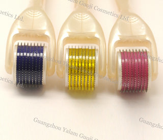 2.5 Mm/3.0 mm サイズ微小ニードル ローラー安全のチタンのプラスチックを削除しわ