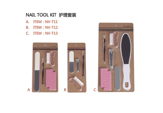 家の釘のマニキュアの工具セット、爪やすりのカッターの緩衝は女の子のために置きました