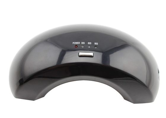 ABS プラスチックおよびステンレス鋼の敷板が付いている黒い紫外線 LED の釘ランプ