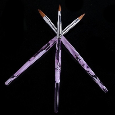 3pcs/pack 紫外線ゲルのアクリルの釘の芸術のブラシの海の波のハンドルのペンキ 2#4#6#