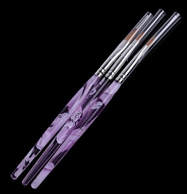 3pcs/pack 紫外線ゲルのアクリルの釘の芸術のブラシの海の波のハンドルのペンキ 2#4#6#